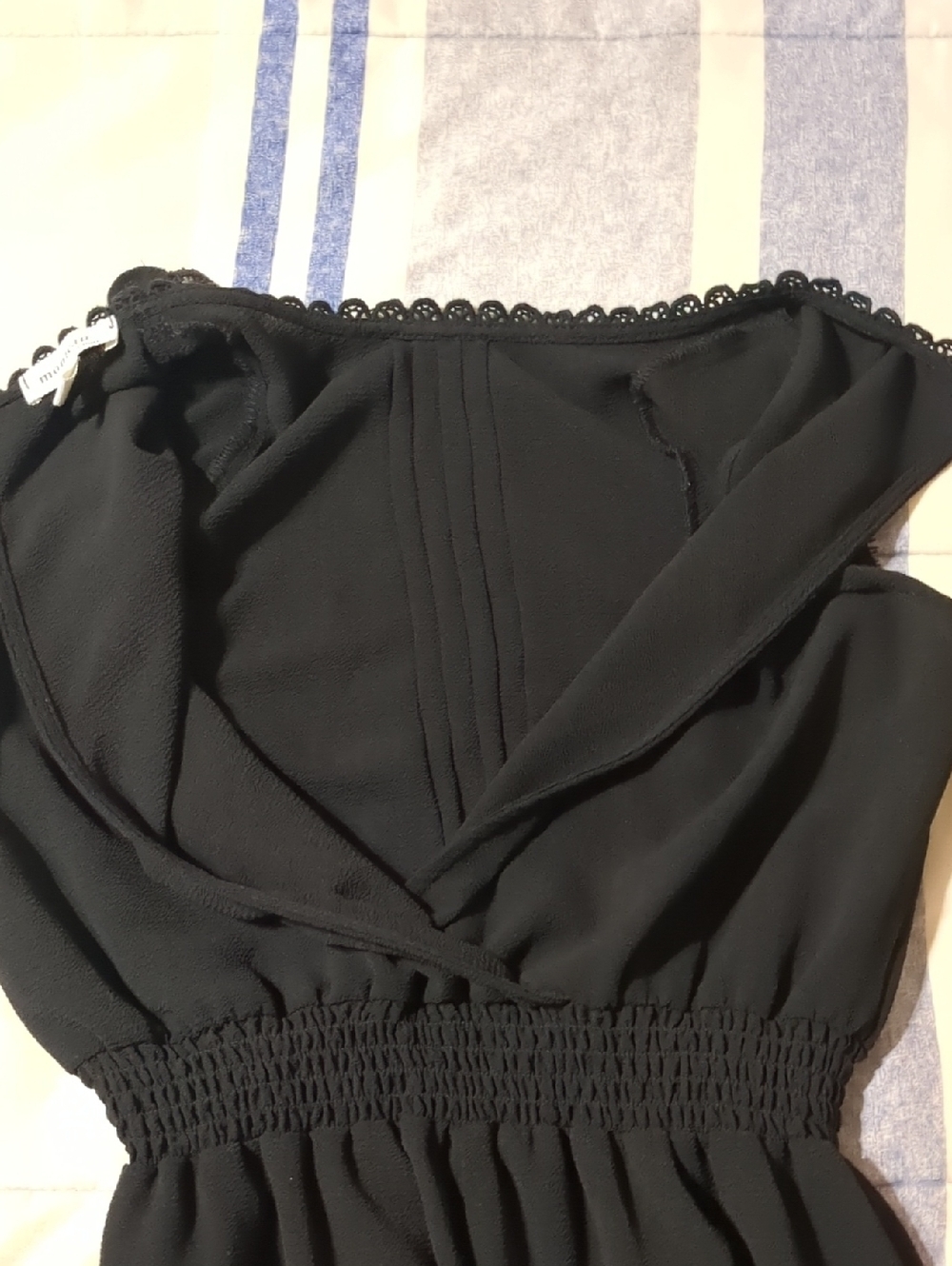 Monteau Los Angeles Black Sleeveless jumpsuit skinny elastic waistband Size Smal - Picture 11 of 13
